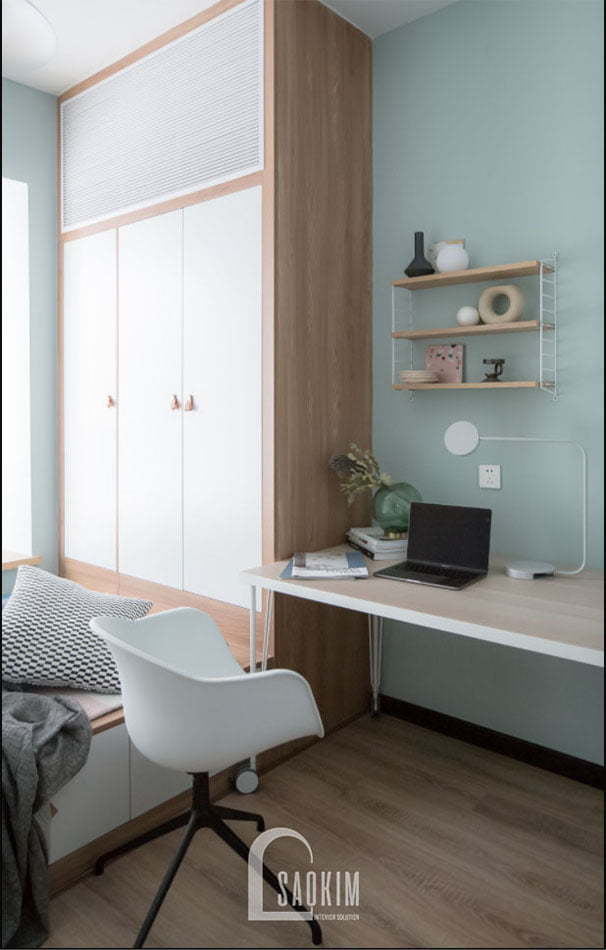 Thiết kế nội thất phòng ngủ 2 khoa học, thông minh