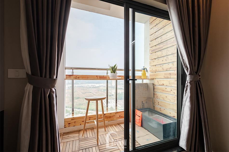 Ban công thiết kế đơn giản nhưng vô cùng thu hút