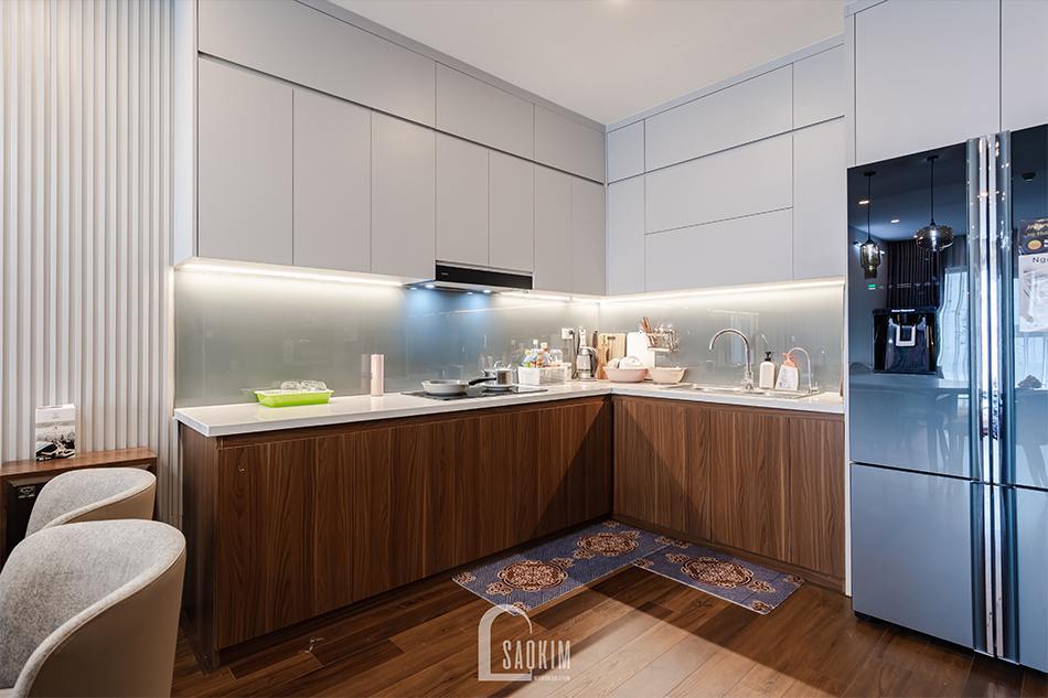 Hoàn thiện thi công nội thất phòng bếp chung cư HPC Landmark 105 Tố Hữu