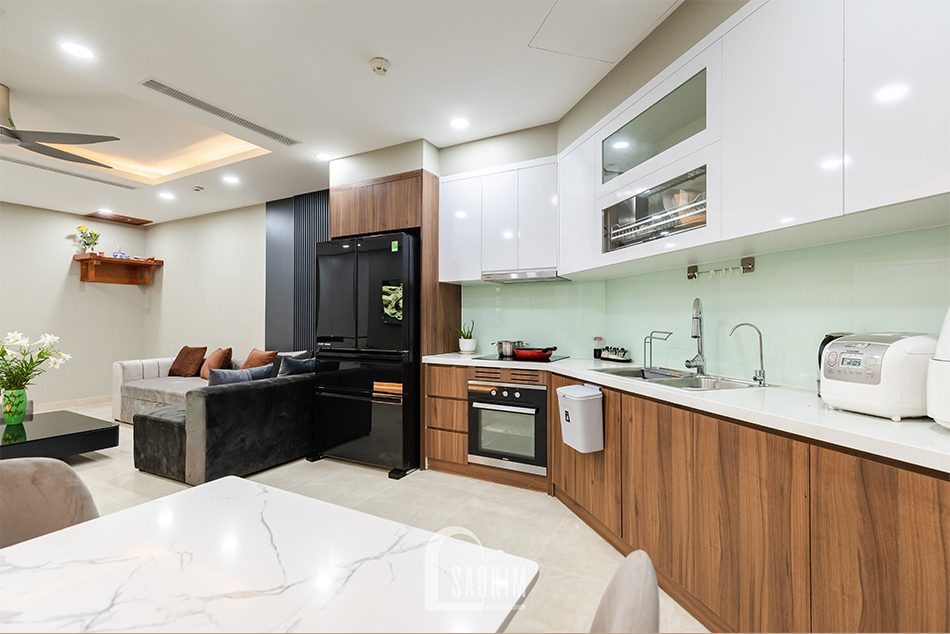 Không gian phòng bếp căn hộ
