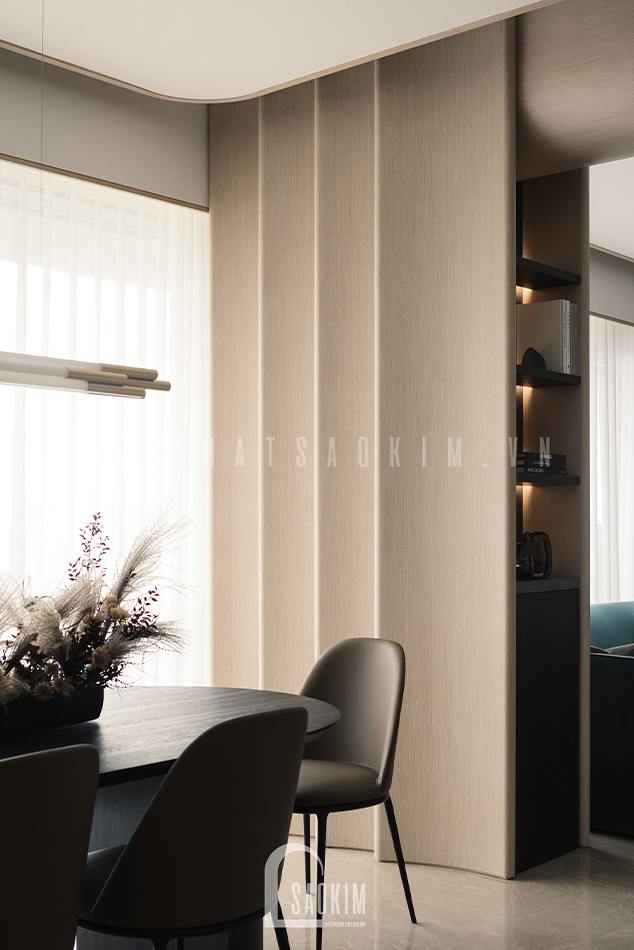 Thi công nội thất phòng ăn căn hộ chung cư 60m2 - 6Th Element đẹp tinh tế, cuốn hút