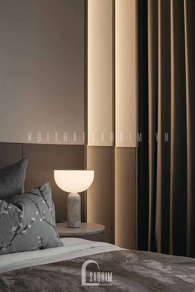 Thi công nội thất phòng ngủ căn hộ chung cư 60m2 - 6Th Element đẹp tinh tế, cuốn hút