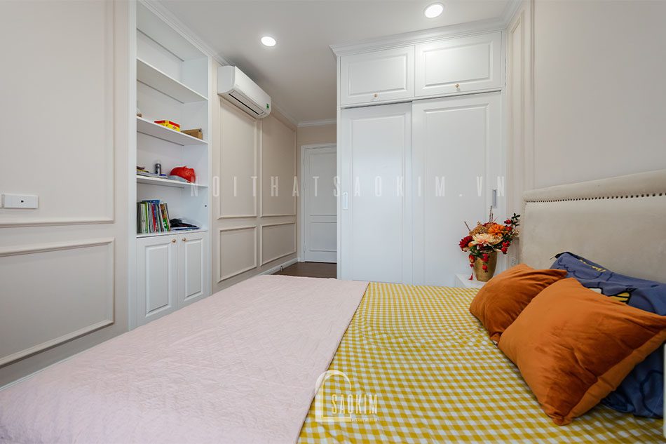 Thi công nội thất căn hộ đẹp theo phong cách Tân Cổ Điển dự án Le Grand Jardin Sài Đồng mang vẻ đẹp tinh tế, sang trọng