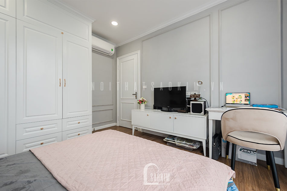 Thi Công Nội Thất Căn Hộ Phong Cách Tân Cổ Điển Dự Án Le Grand Jardin Sài Đồng Mang Vẻ Đẹp Tinh Tế