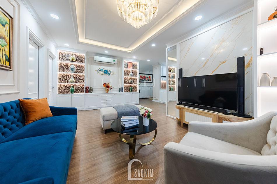 Thi công nội thất căn hộ phong cách Tân Cổ Điển dự án Le Grand Jardin Sài Đồng mang vẻ đẹp tinh tế, sang trọng