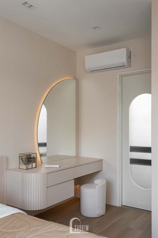 Thi công nội thất phòng ngủ·chung cư 48m2 Lacasta Văn Phú theo phong cách tối giản