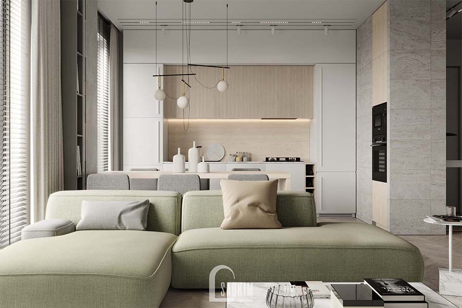 Thiết kế thi công nội thất chung cư 3 phòng ngủ Mullberry Lane 113m2 với vẻ đẹp tươi mới