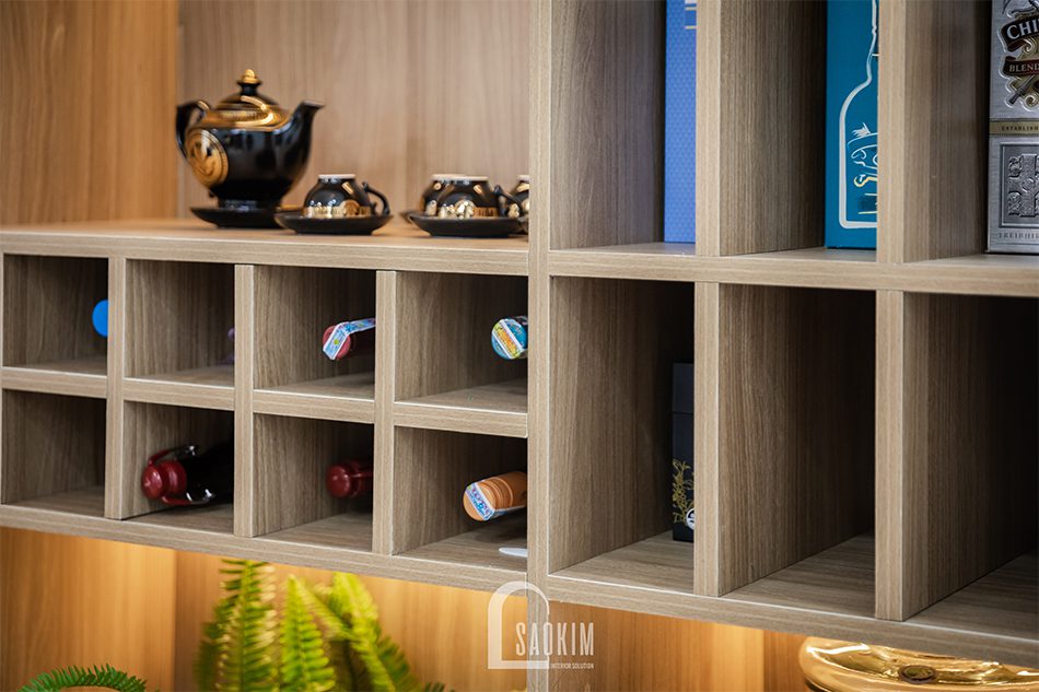 Ảnh chụp cận cảnh tủ rượu