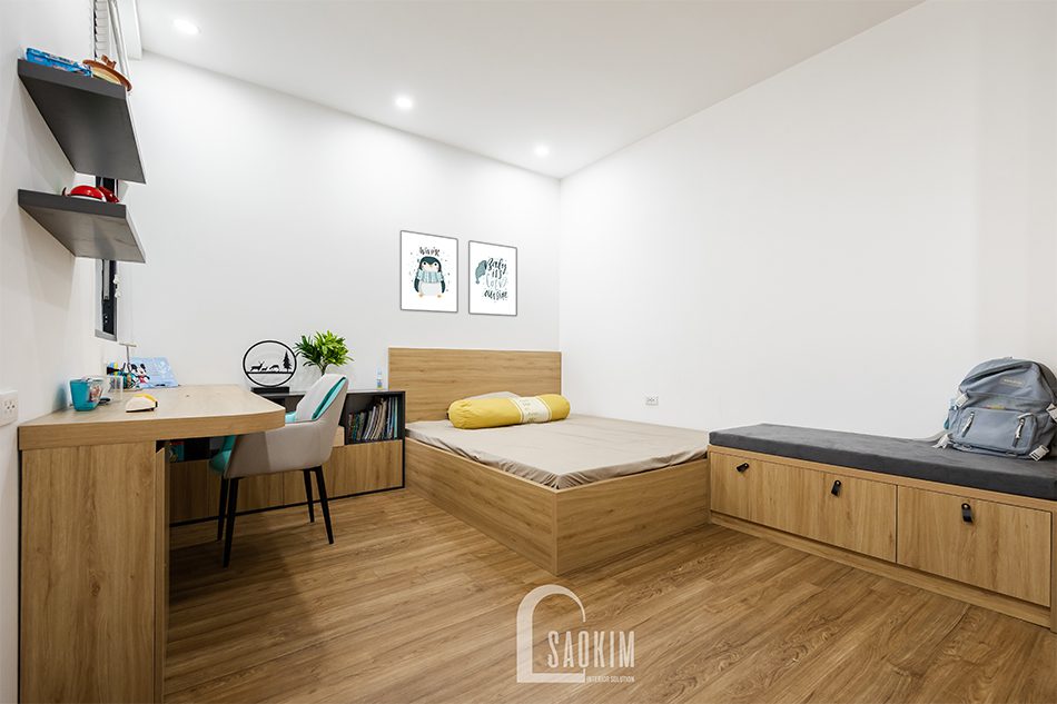 Thiết kế thi công nội thất phòng ngủ bé trai chung cư Iris Garden