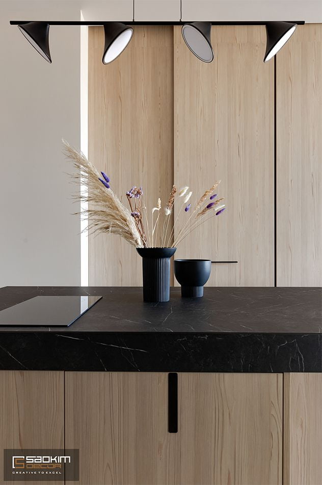 Thiết kế nội thất phòng bếp chung cư La Casta Tower 48m2