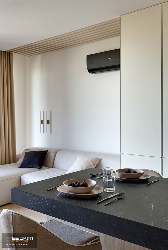 Thiết kế phòng khách chung cư La Casta Tower 48m2