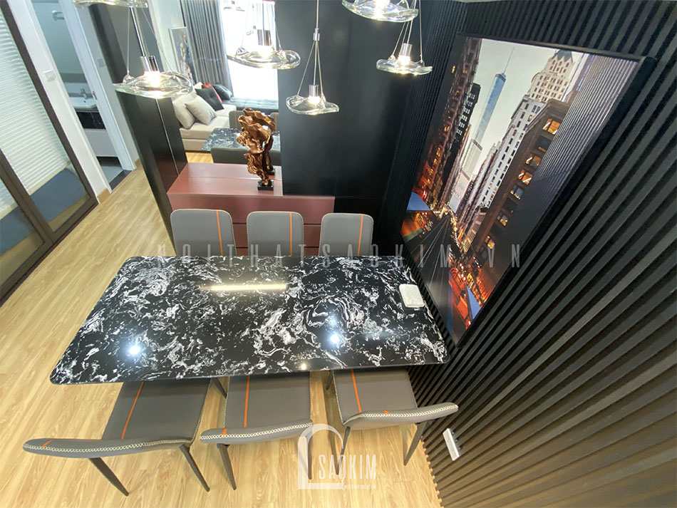 Thi công nội thất phòng ăn chung cư theo phong cách hiện đại