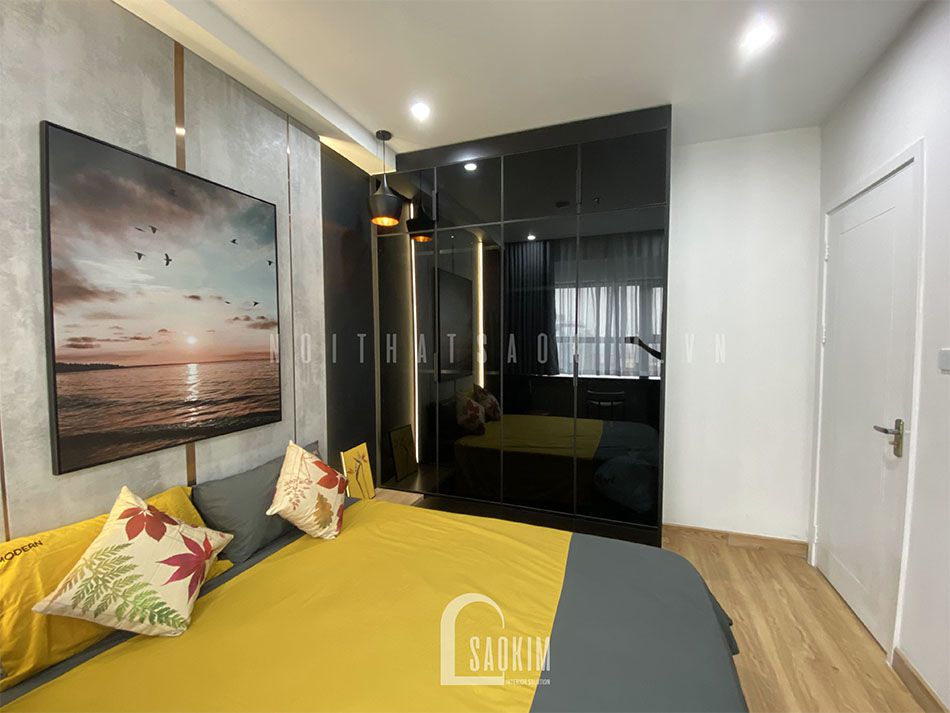 Hệ tủ quần áo cánh kính được sử dụng vừa mang đến vẻ đẹp sang trọng cho phòng ngủ vừa tiện lợi khi sử dụng