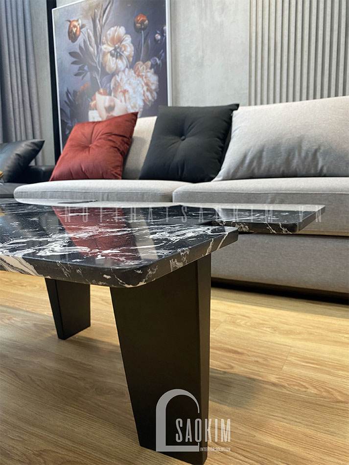Mặt bàn trà sử dụng đá nhân tạo