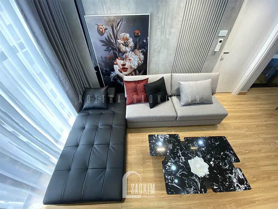 Thiết kế thi công nội phòng khách 54m2 Lotus Central phong cách hiện đại