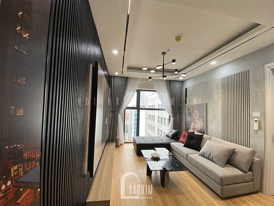 Thiết kế thi công nội thất chung cư trọn gói 54m2 Lotus Central phong cách hiện đại