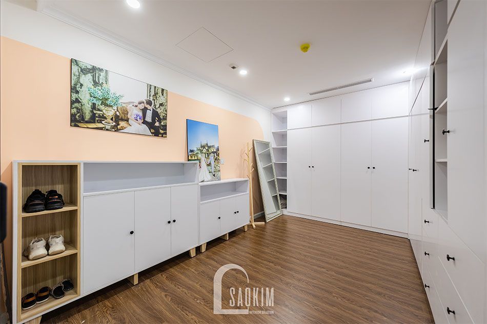 Ngoài tủ quần áo sẽ có thêm tủ để giày