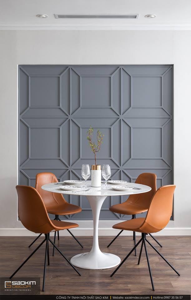 Thiết kế và thi công phòng ăn chung cư theo phong cách Scandinavian