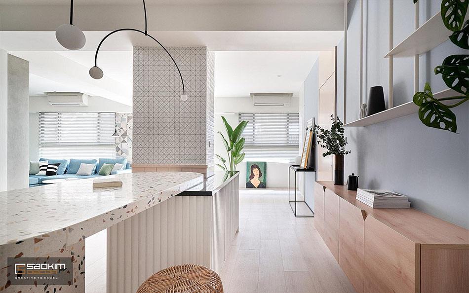 Không gian gọn gàng, ngăn nắp