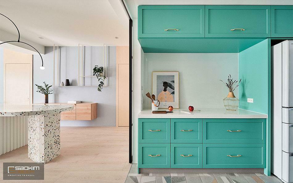 Thiết kế và thi công phòng bếp nhà phố tại Hà Đông