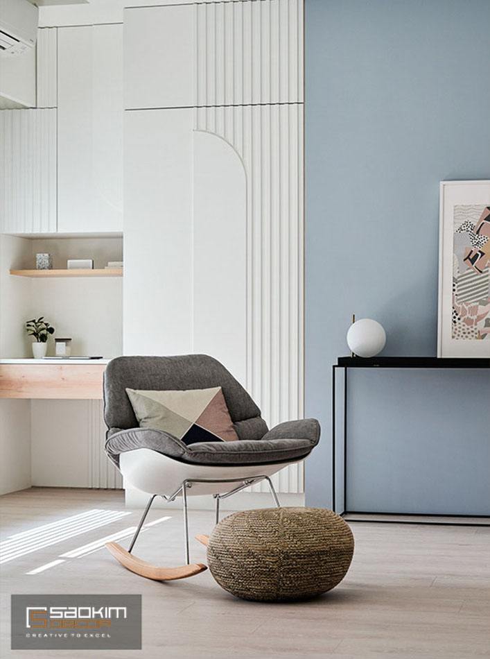 Ghế thư giãn và nệm để chân êm ái