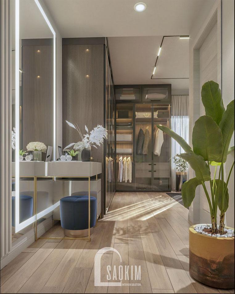 Không gian phòng ngủ phóng khoáng, cởi mở