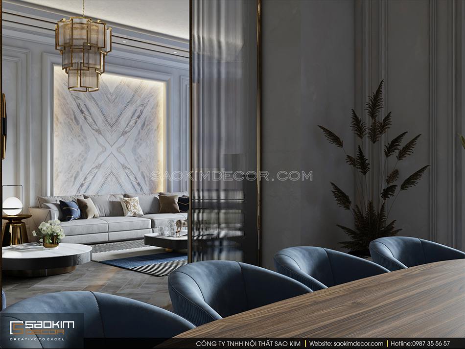 Thiết kế phòng ăn biệt thự