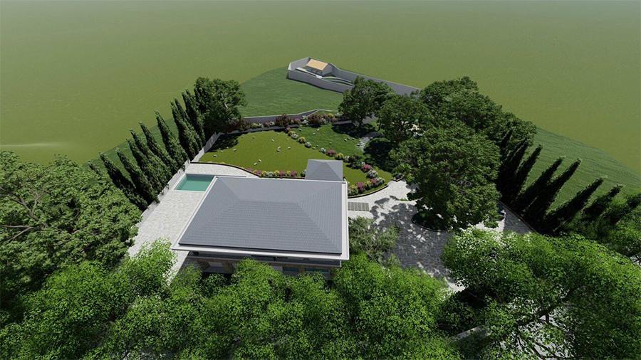 Thiết kế kiến trúc nội thất biệt thự nghỉ dưỡng đẹp trên khu đất rộng 9000m2 tại Ba Vì