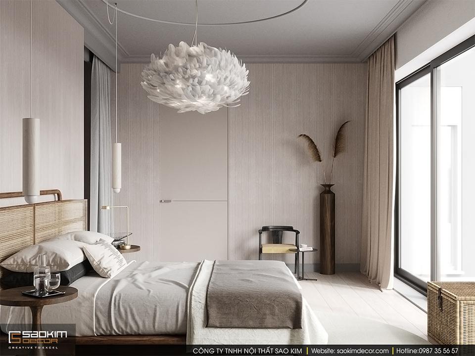 Thiết kế phòng ngủ biệt thự ven biển tại Đà Nẵng