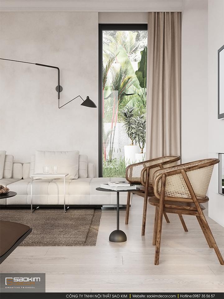 Thiết kế phòng khách biệt thự