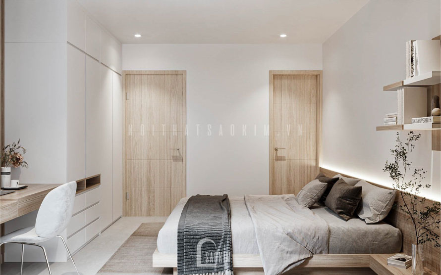 Góc nhìn từ ban công phòng mastar hướng vào trong