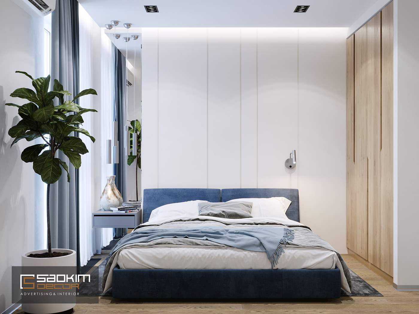 Thiết kế phòng ngủ 3 chung cư TNR Goldmark City