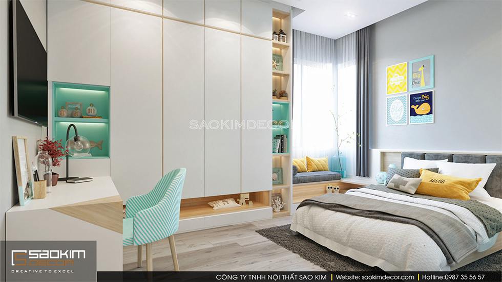 Thiết kế phòng ngủ cho bé trai chung cư cao cấp Royal City