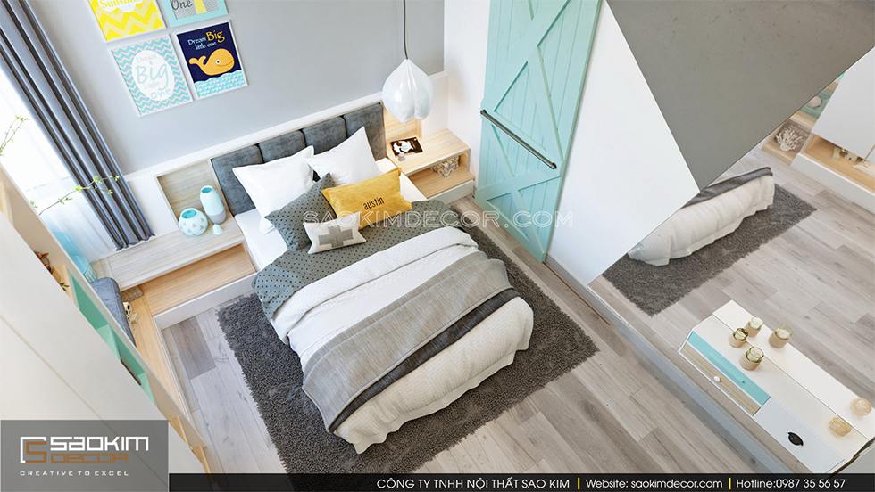 Thiết kế phòng ngủ cho bé trai