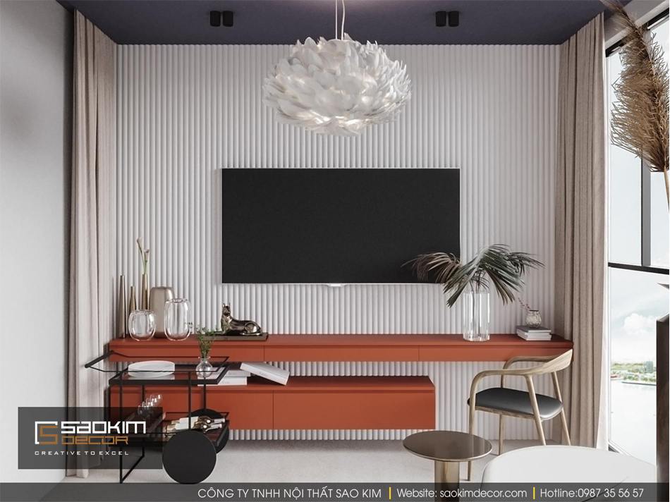 Thiết kế phòng khách chung cư Vinhome D'capitale