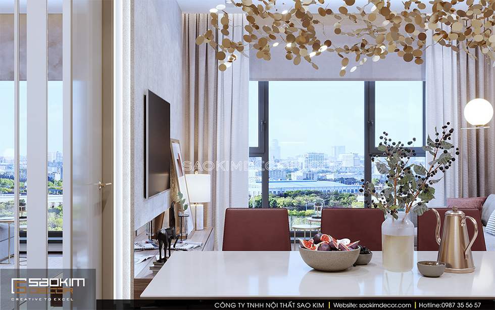 Thiết kế phòng bếp chung cư Royal City