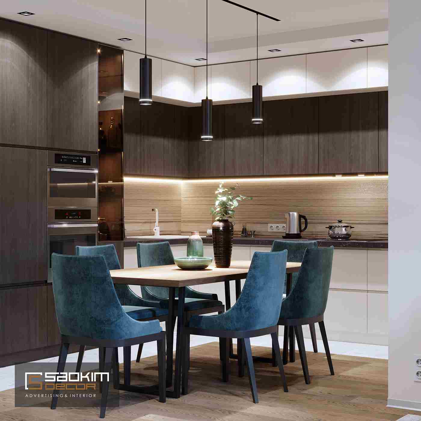 Thiết kế nội thất phòng bếp hiện đại