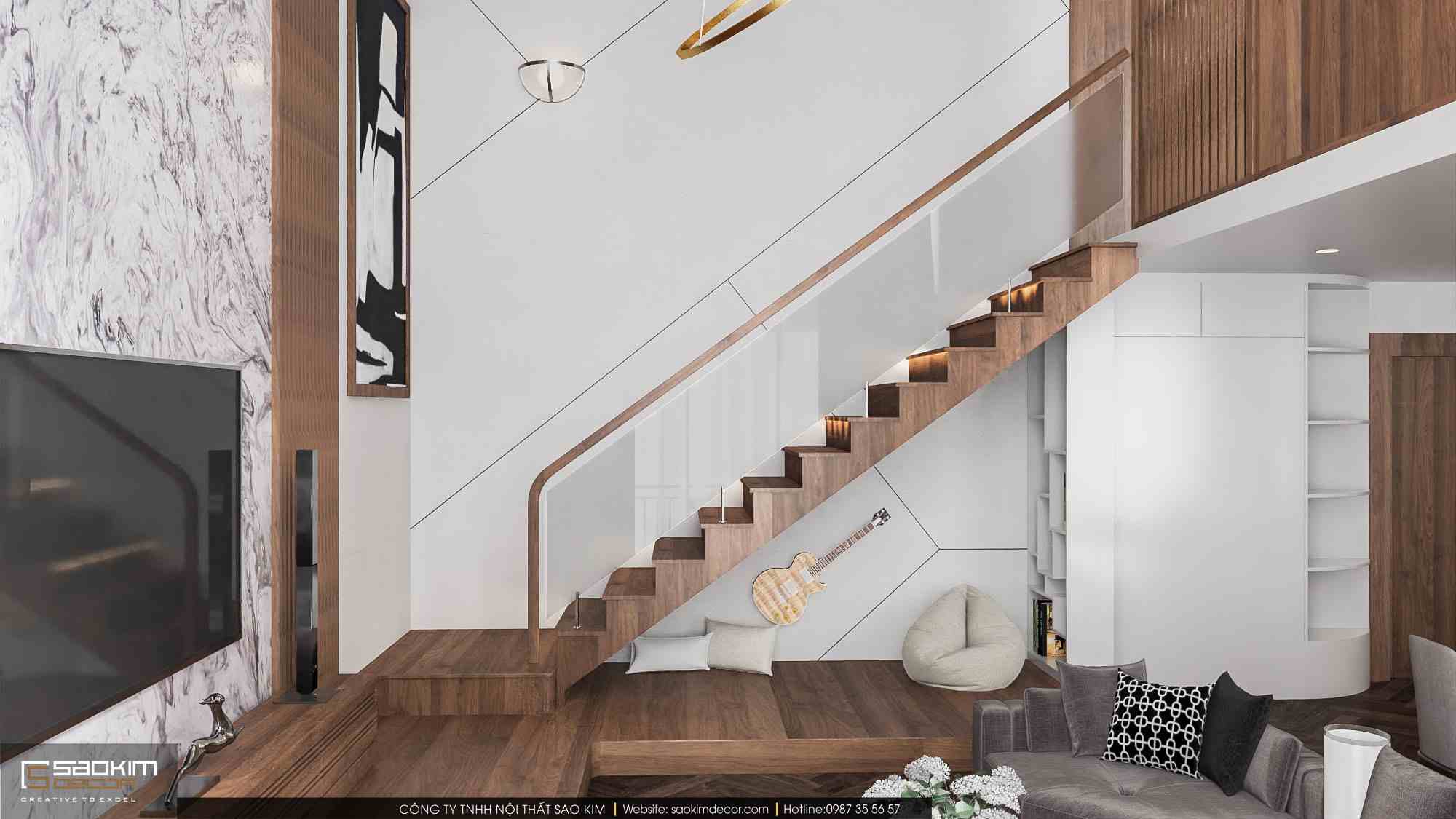 Thiết kế nội thất căn hộ duplex Pentstudio Tây Hồ