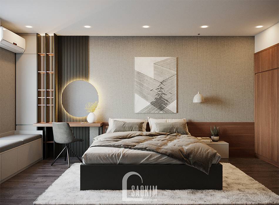 Mẫu thiết kế phòng ngủ 2 căn hộ HPC Landmark 105 Tố Hữu