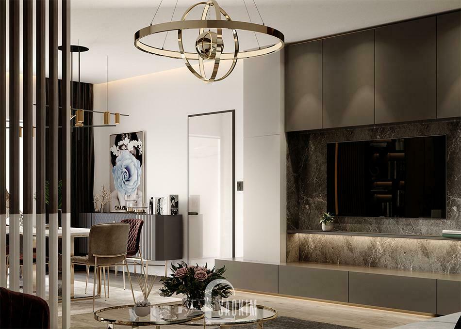 Mẫu thiết kế căn hộ 62m2 Tòa tháp Thiên Niên Kỷ