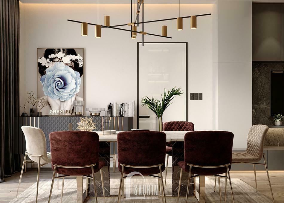 Mẫu hình ảnh thiết kế căn hộ 62m2 Tòa tháp Thiên Niên Kỷ