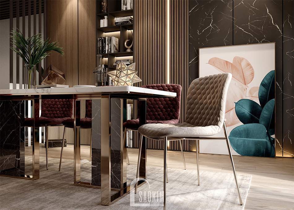 Không gian phòng ăn căn hộ 67m2 Tòa tháp Thiên Niên Kỷ