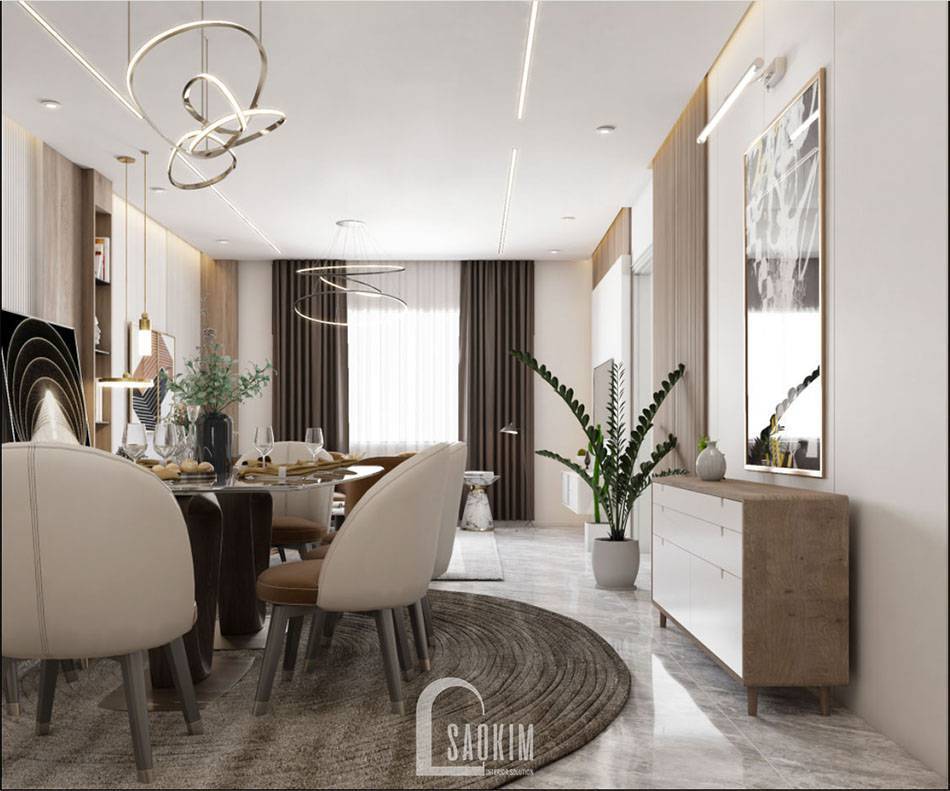 Không gian mở rộng thoáng, ngập tràn ánh sáng