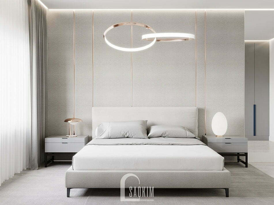 Không gian phòng ngủ nhã nhặn và thanh lịch