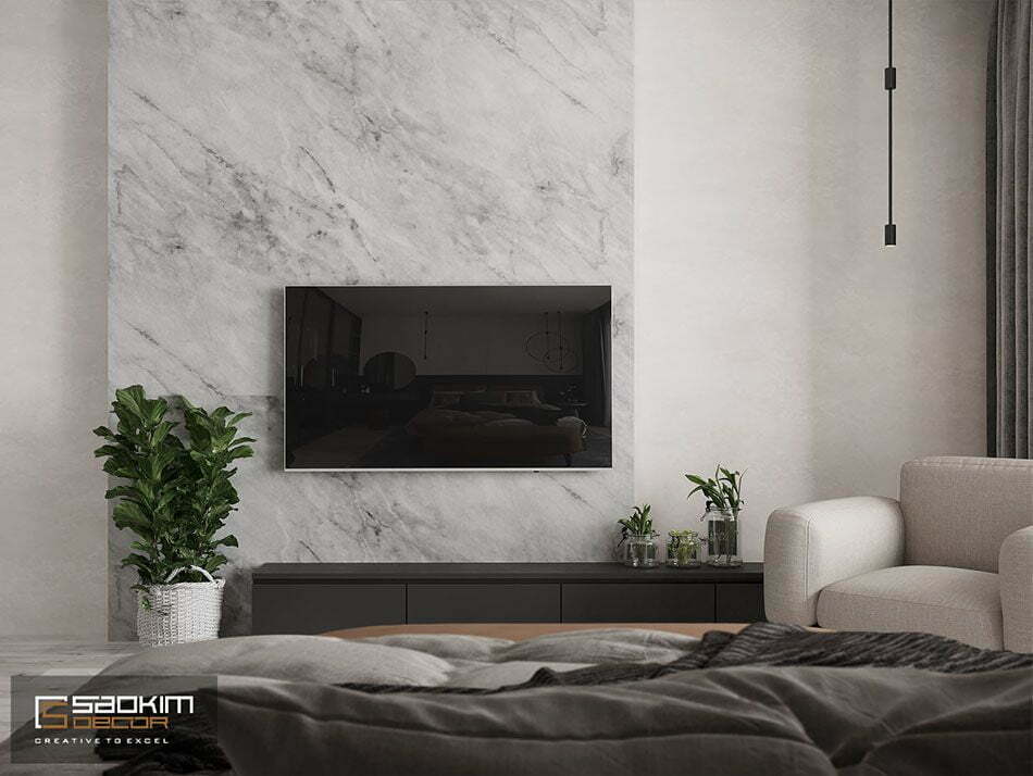 Mẫu thiết kế nội thất phòng ngủ căn hộ chung cư Vinhomes Skylake Phạm Hùng