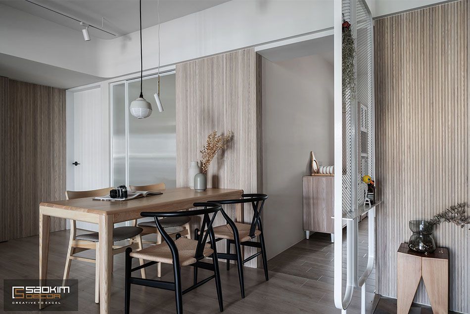 Thiết kế nội thất phòng ăn căn hộ chung cư Vinhomes Skylake Phạm Hùng