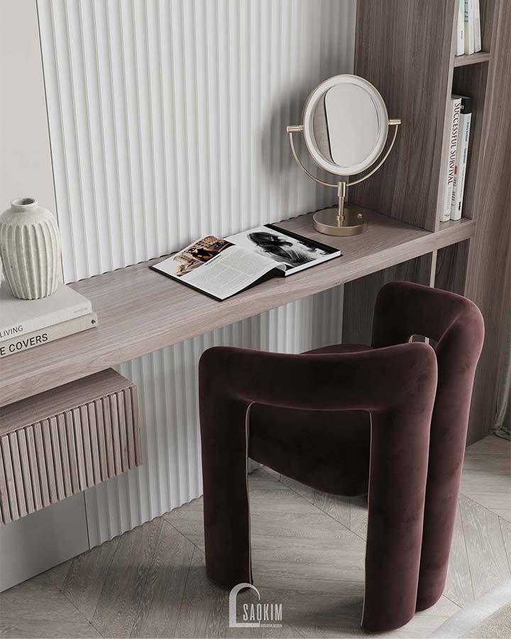 Thiết kế thi công nội thất phòng ngủ master cư Mullberry Lane 113m2 vẻ đẹp sang trọng, ấm cúng