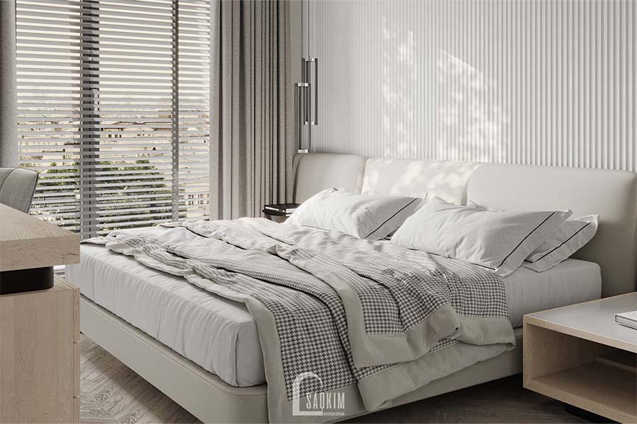 Thiết kế thi công nội thất phòng ngủ 2 cư Mullberry Lane 113m2 vvẻ đẹp sang trọng, ấm cúng