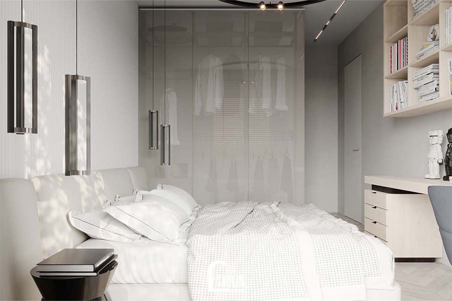 Thiết kế thi công nội thất phòng ngủ 2 cư Mullberry Lane 113m2 vẻ đẹp sang trọng, ấm cúng