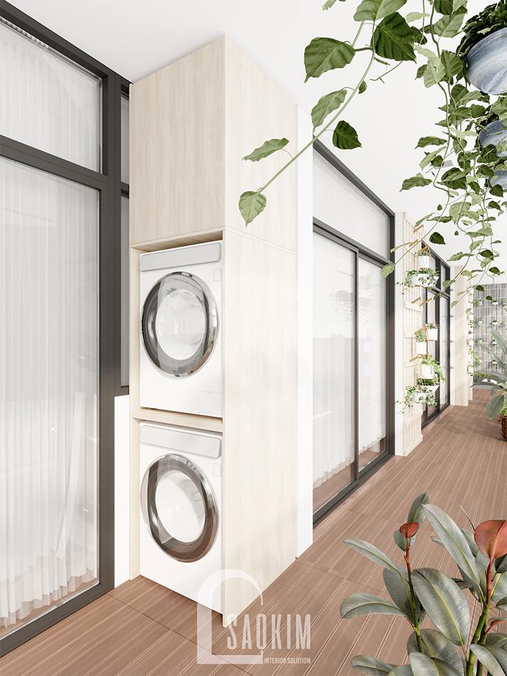 Thiết kế nội thất phong cách Wabi Sabi chung cư The Zen Gamuda 157m2